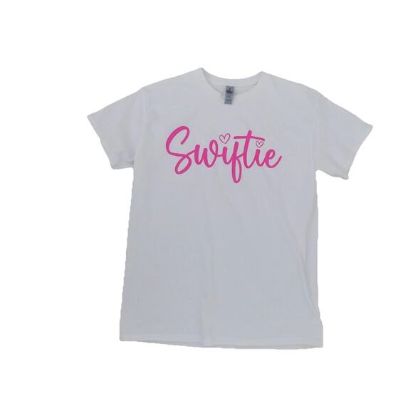 Swiftie t shirt tee Taylor Swift white short sleeve size Medium - Picture 1 of 5